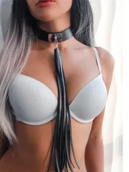 Sexy Punk Rock Gothic Chokers Necklace PU Leather Bondage Cosplay Goth Collar For Women Jewelry Statement Gift