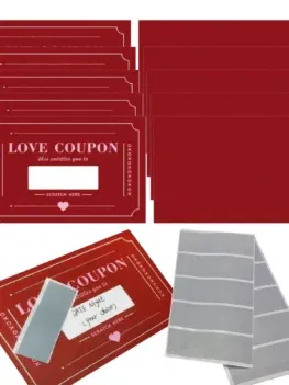 Scratch-Off Love Coupons 20 Pieces Scratch Valentines Day Card DIY Valentine's Day Love Coupons Creative Gifts for Boyfriends