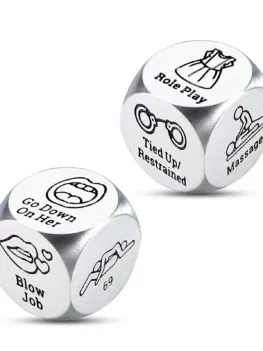 Metal Date Night Gifts Dice Anniversary Christmas Stocking Stuffers Valentines Day Gifts for Him Her Couples Naughty Dice