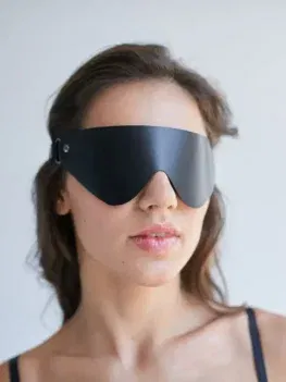 Sexy Blindfold Mask PU Leather for Women Cosplay Masks Masquerade Party Props for Half Face Sex Toys Accessories SM Adult Game