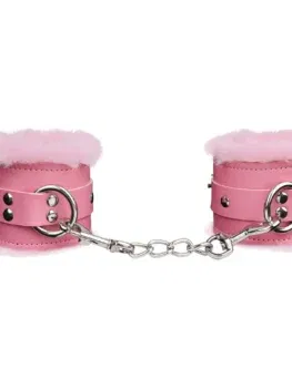 Bondage Handcuffs Soft Furry Wrist Cuffs Bondage Restraints SM Toys Pink Fuzzy Hand Cuffs for Adults Games