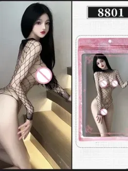 Ladies' Sexy Plus Size Stockings with Open Crotch and No Need To Take Off Mesh Clothing Passionate Temptation Hot and Lingerie