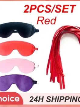 Erotic Accessories BDSM Bondage Slave Whip Restraints Fetish Spanking Flogger Adults Games Sex Toys For Women Men Sexy Blindfold