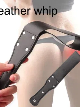 Flirting Flogger Spanking Wooden Handle Spanking Whip Alternative Adult Games BDSM Bondage Sex Toy for The Newlyweds Slave Whip